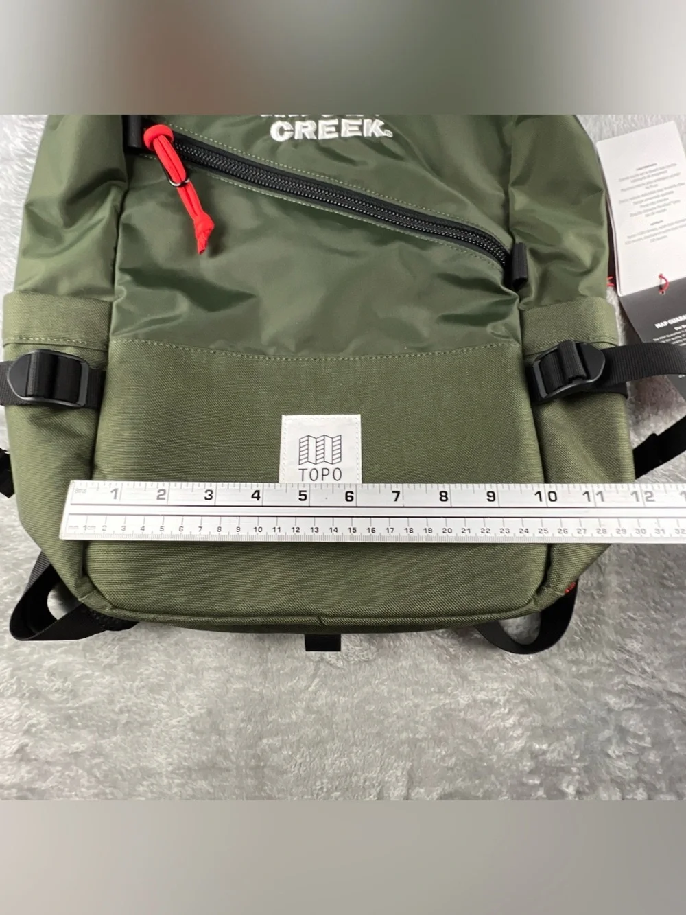 Topo Designs Standard Pack Backpack Olive Green Knob Creek Logo Laptop 22L NWT